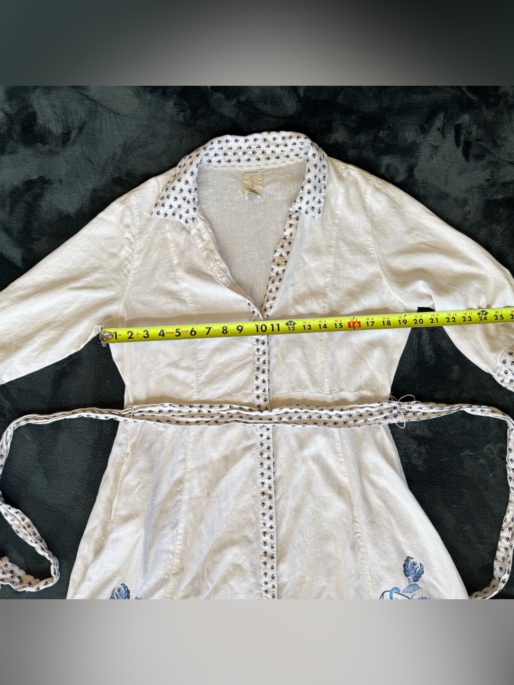 Joie Floral Print Midi Shirt Dress Size Large ✨🪞 - Picture 7 of 9